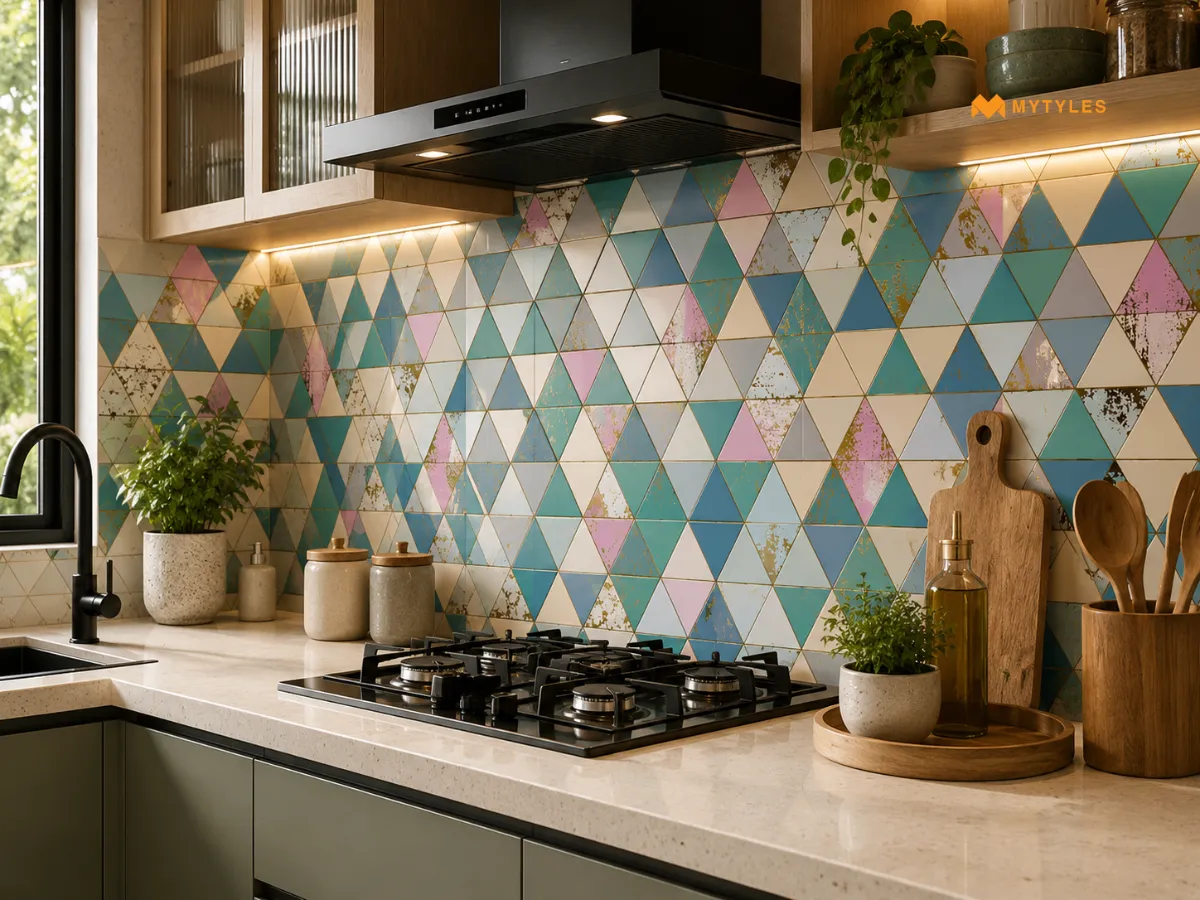 Highlighter Tiles as Kitchen Backsplash Tiles